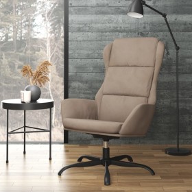 Taupe gray synthetic suede leather relaxation armchair by vidaXL, Armchairs - Ref: Foro24-341419, Price: 98,99 €, Discount: %