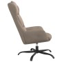 Sillón de relax de piel de ante sintética gris taupe de vidaXL, Sillones - Ref: Foro24-341419, Precio: 98,99 €, Descuento: %