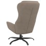 Sillón de relax de piel de ante sintética gris taupe de vidaXL, Sillones - Ref: Foro24-341419, Precio: 98,99 €, Descuento: %