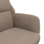 Sillón de relax de piel de ante sintética gris taupe de vidaXL, Sillones - Ref: Foro24-341419, Precio: 98,99 €, Descuento: %