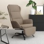 Sillón de relax con reposapiés tela de microfibra gris taupé de vidaXL, Sillones - Ref: Foro24-3097926, Precio: 112,99 €, Des...