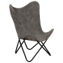 Butterfly chair in anthracite gray canvas by vidaXL, Armchairs - Ref: Foro24-283766, Price: 88,99 €, Discount: %