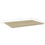 Shelf shelf 4 units Sonoma oak plywood 60x40x1.5cm by vidaXL, Shelves - Ref: Foro24-805256, Price: 30,23 €, Discount: %