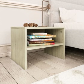 Bedside table made of oak plywood in Sonoma finish, measuring 40x30x30 cm. by vidaXL, Nightstands - Ref: Foro24-800069, Price...