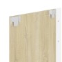 Mueble TV de pared contrachapado blanco y roble 102x23,5x90 cm de vidaXL, Muebles TV - Ref: Foro24-808265, Precio: 58,60 €, D...