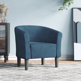 Dark blue velvet armchair by vidaXL, Armchairs - Ref: Foro24-356445, Price: 147,99 €, Discount: %