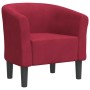 Sillón de terciopelo rojo tinto de vidaXL, Sillones - Ref: Foro24-356447, Precio: 147,99 €, Descuento: %