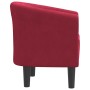 Sillón de terciopelo rojo tinto de vidaXL, Sillones - Ref: Foro24-356447, Precio: 147,99 €, Descuento: %