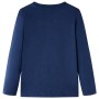 Navy blue melange long-sleeved children's t-shirt 140 by vidaXL, Kids T-shirts - Ref: Foro24-12768, Price: 9,74 €, Discount: %