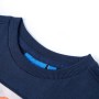 Navy blue melange long-sleeved children's t-shirt 140 by vidaXL, Kids T-shirts - Ref: Foro24-12768, Price: 9,74 €, Discount: %