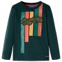 Dark green long-sleeved children's t-shirt 92 by vidaXL, Kids T-shirts - Ref: Foro24-12884, Price: 9,89 €, Discount: %