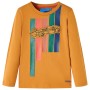 Dark ocher long-sleeved children's t-shirt 128 by vidaXL, Kids T-shirts - Ref: Foro24-12892, Price: 9,89 €, Discount: %