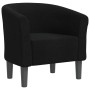 Sillón de tela negra de vidaXL, Sillones - Ref: Foro24-356432, Precio: 152,25 €, Descuento: %