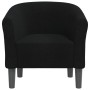 Sillón de tela negra de vidaXL, Sillones - Ref: Foro24-356432, Precio: 152,25 €, Descuento: %