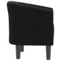 Sillón de tela negra de vidaXL, Sillones - Ref: Foro24-356432, Precio: 152,25 €, Descuento: %