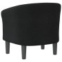 Sillón de tela negra de vidaXL, Sillones - Ref: Foro24-356432, Precio: 152,25 €, Descuento: %