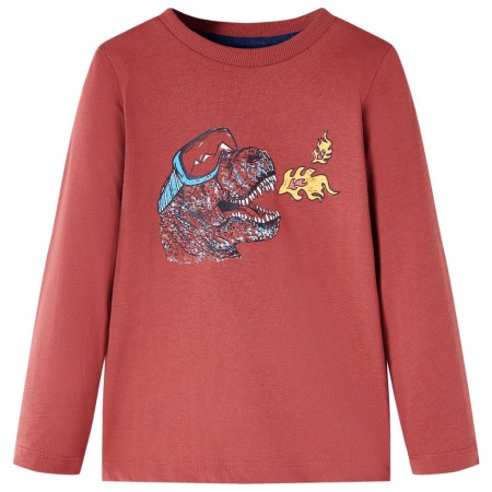 Tan red long-sleeved children's t-shirt 92 by vidaXL, Kids T-shirts - Ref: Foro24-13454, Price: 9,99 €, Discount: %