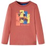 Children's long-sleeved T-shirt in henna color 128 by vidaXL, Kids T-shirts - Ref: Foro24-12997, Price: 8,06 €, Discount: %