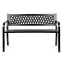 HI Black Steel Garden Bench by HI, garden benches - Ref: Foro24-446210, Price: 114,55 €, Discount: %