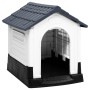 Gray polypropylene dog house 57x68x66 cm by vidaXL, Dog kennels - Ref: Foro24-152228, Price: 96,35 €, Discount: %