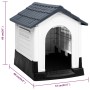 Gray polypropylene dog house 57x68x66 cm by vidaXL, Dog kennels - Ref: Foro24-152228, Price: 78,02 €, Discount: %