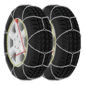 Snow chains for car wheels 2 units 9 mm KN110 by vidaXL, Motor Vehicle Tire Accessories - Ref: Foro24-210604, Price: 29,56 €,...