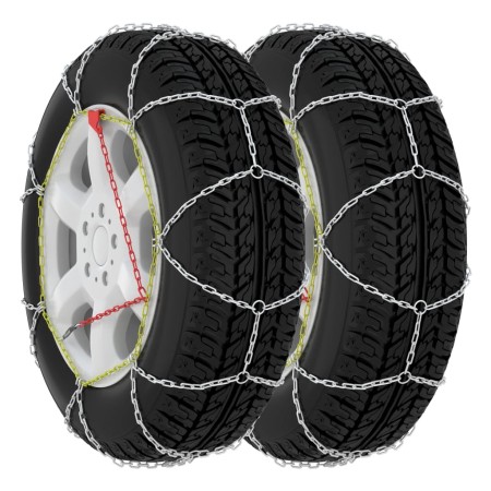 Snow chains for car wheels 2 units 9 mm KN110 by vidaXL, Motor Vehicle Tire Accessories - Ref: Foro24-210604, Price: 28,96 €,...