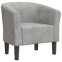 Sillón de terciopelo gris claro de vidaXL, Sillones - Ref: Foro24-356441, Precio: 193,62 €, Descuento: %