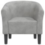 Sillón de terciopelo gris claro de vidaXL, Sillones - Ref: Foro24-356441, Precio: 193,62 €, Descuento: %