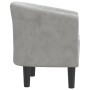 Sillón de terciopelo gris claro de vidaXL, Sillones - Ref: Foro24-356441, Precio: 193,62 €, Descuento: %