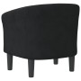 Sillón de terciopelo negro de vidaXL, Sillones - Ref: Foro24-356443, Precio: 147,06 €, Descuento: %