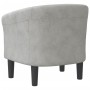 Sillón de terciopelo gris claro de vidaXL, Sillones - Ref: Foro24-356441, Precio: 193,62 €, Descuento: %