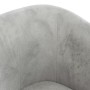 Sillón de terciopelo gris claro de vidaXL, Sillones - Ref: Foro24-356441, Precio: 193,62 €, Descuento: %