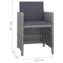 5-piece garden dining set and gray synthetic rattan cushions by vidaXL, Garden sets - Ref: Foro24-43901, Price: 328,99 €, Dis...