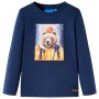 Camiseta infantil de manga larga azul marino melange 104 de vidaXL, Camisetas para niños - Ref: Foro24-12765, Precio: 9,74 €,...