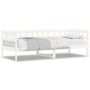 Solid white pine wood sofa bed 80x200 cm by vidaXL, Beds and slatted bases - Ref: Foro24-840377, Price: 94,46 €, Discount: %