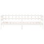 Solid white pine wood sofa bed 80x200 cm by vidaXL, Beds and slatted bases - Ref: Foro24-840377, Price: 94,46 €, Discount: %