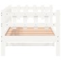 Sofá cama madera maciza de pino blanco 80x200 cm de vidaXL, Camas y somieres - Ref: Foro24-840377, Precio: 94,46 €, Descuento: %