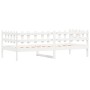 Solid white pine wood sofa bed 80x200 cm by vidaXL, Beds and slatted bases - Ref: Foro24-840377, Price: 94,46 €, Discount: %