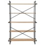 Solid fir wood and steel shelf 120x42x180 cm by vidaXL, Bookcases and shelves - Ref: Foro24-246424, Price: 424,19 €, Discount: %