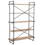 Solid fir wood and steel shelf 120x42x180 cm by vidaXL, Bookcases and shelves - Ref: Foro24-246424, Price: 424,19 €, Discount: %