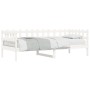 Sofá cama madera maciza de pino blanco 90x200 cm de vidaXL, Camas y somieres - Ref: Foro24-840380, Precio: 98,02 €, Descuento: %