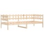 Solid pine wood sofa bed 90x190 cm by vidaXL, Beds and slatted bases - Ref: Foro24-840382, Price: 89,71 €, Discount: %