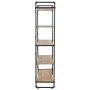 Solid fir wood and steel shelf 120x42x180 cm by vidaXL, Bookcases and shelves - Ref: Foro24-246424, Price: 424,19 €, Discount: %