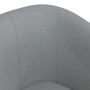 Sillón con taburete tela gris claro de vidaXL, Sillones - Ref: Foro24-356436, Precio: 138,74 €, Descuento: %