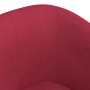 Sillón con taburete tela rojo tinto de vidaXL, Sillones - Ref: Foro24-356434, Precio: 158,89 €, Descuento: %