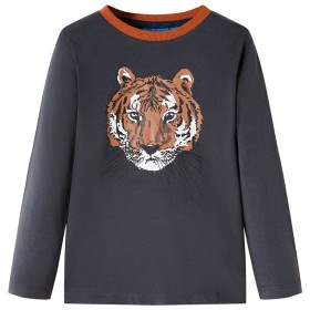 Children's long-sleeved t-shirt anthracite gray 128 by vidaXL, Kids T-shirts - Ref: Foro24-13467, Price: 7,99 €, Discount: %