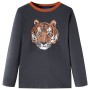 Children's long-sleeved t-shirt anthracite gray 128 by vidaXL, Kids T-shirts - Ref: Foro24-13467, Price: 7,68 €, Discount: %