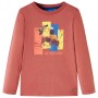 Children's long-sleeved T-shirt in henna color 140 by vidaXL, Kids T-shirts - Ref: Foro24-12998, Price: 9,49 €, Discount: %