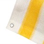 HDPE balcony awning 75x400 cm yellow and white by vidaXL, Umbrellas - Ref: Foro24-43024, Price: 18,91 €, Discount: %